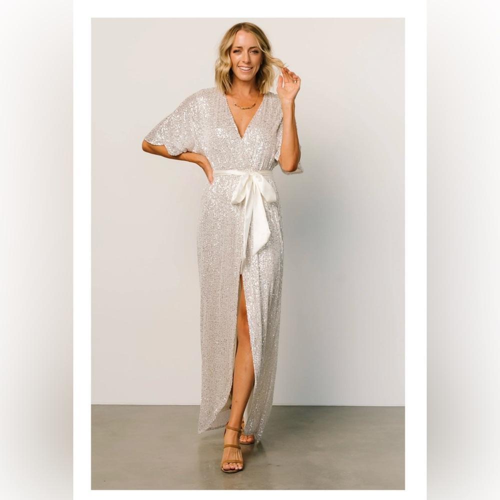 Baltic born Mauricia Sequin Maxi Gown